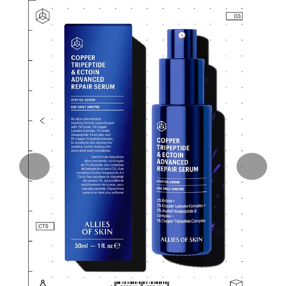 Allies of Skin COPPER TRIPEPTIDE & ECTOIN ADVANCED REPAIR SERUM (waitlist) - Picture 2 of 5